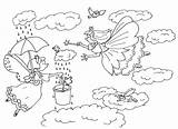 Fairy Coloring Kids Simple Pages Getdrawings sketch template