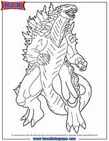 Godzilla Coloring Pages Movie Printable Poster Print Color Colouring Clipart Popular Hmcoloringpages Library Cute Books sketch template