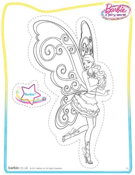 bild galeria barbie fairy coloring pages