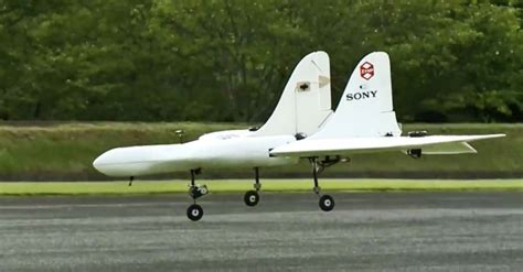 svelato il drone sony  video sembra  caccia militare macitynetit