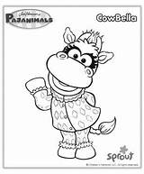 Pajanimals Coloring Pages Kids Party Colouring Birthday Parties 2nd Pjs Pajama Crafts Letter 1st Mom Children Cartoon Sproutonline sketch template