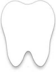 printable tooth outline healthy teeth pinterest tooth outline