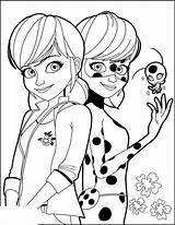 Miraculous Coloring Pages Ladybug Color Bug Cartoon sketch template