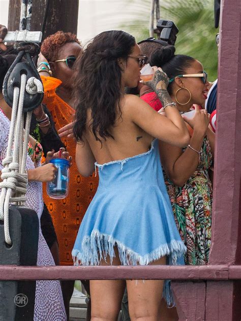 rihanna out and about in barbados 12 26 2015 hawtcelebs