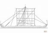 Ausmalbilder Pages Viking Wikingerschiff Ausmalbild sketch template