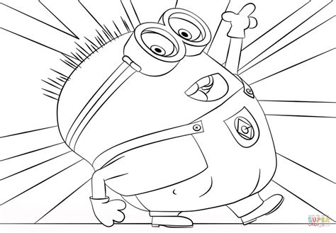 minion jerry coloring page  printable coloring pages