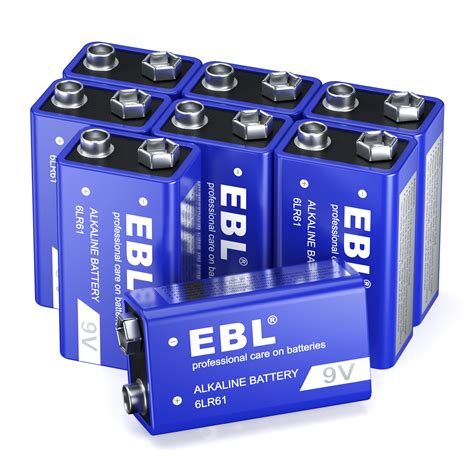 ebl  alkaline battery long lasting  volt battery  smoke alarms