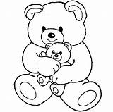 Teddy Bear Coloring Pages Cute Kids Drawing Big Little Simple Color Printable Bears Hugging Getcolorings Christmas Getdrawings Activities sketch template