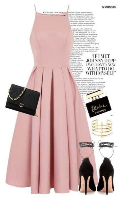 dress pink  black heels ideas trendy dresses fashion dress outfits