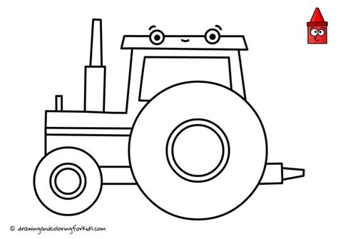 tractor coloring page drawing truck tractor  boys tractor