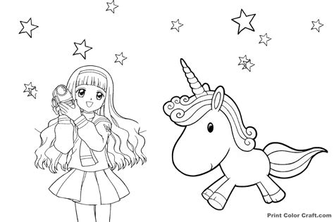 printable unicorn pages  girls coloring pages