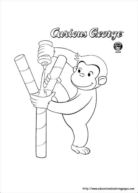 curious george coloring pages  kids