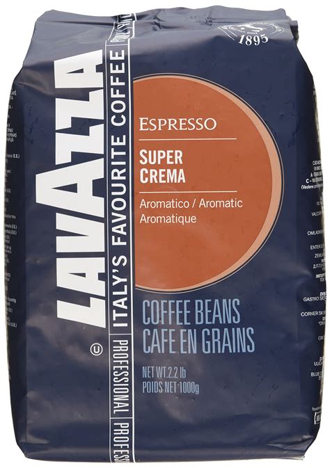 lavazza italian super crema espresso  bean  pack    lb bags ebay
