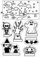 Kijkdoos Halloween Knutselen Voor Kinderen sketch template
