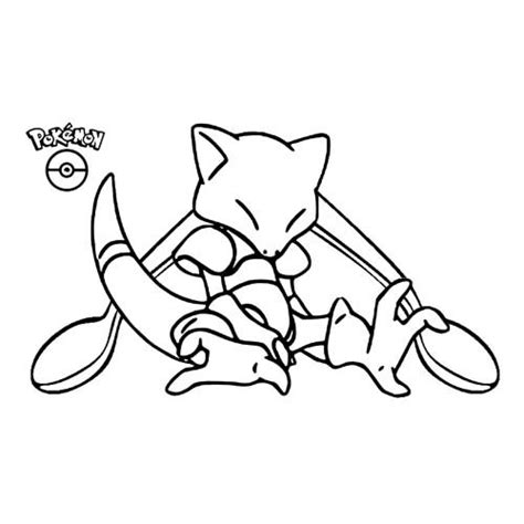 super abra pokemon coloring page   coloring pages