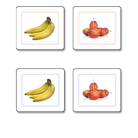 fruits matching cards nienhuis montessori deutschland
