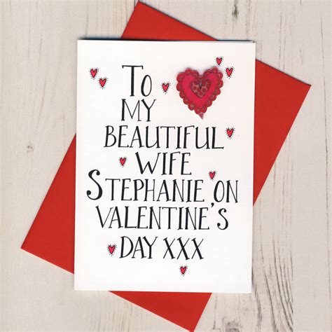 personalised wife valentines card by eggbert and daisy