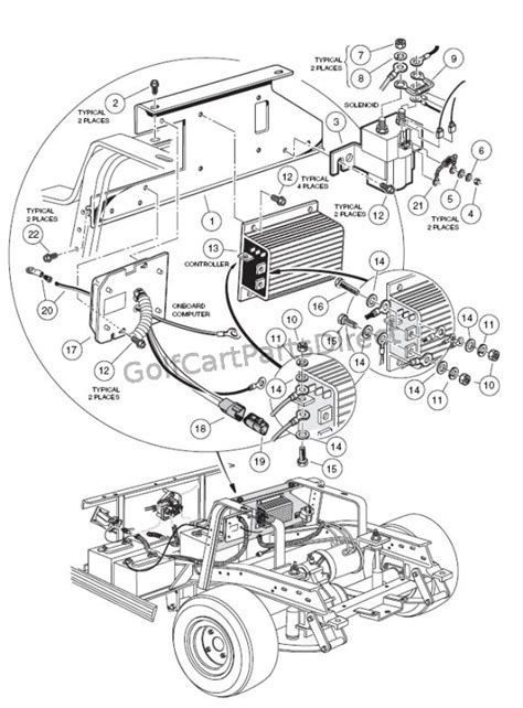 club car parts diagram gas