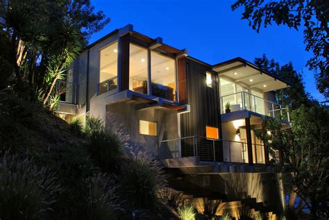 unique modern hillside house designs architecture plans
