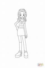 Coloring Pages Chika Mimi Tachikawa Template sketch template
