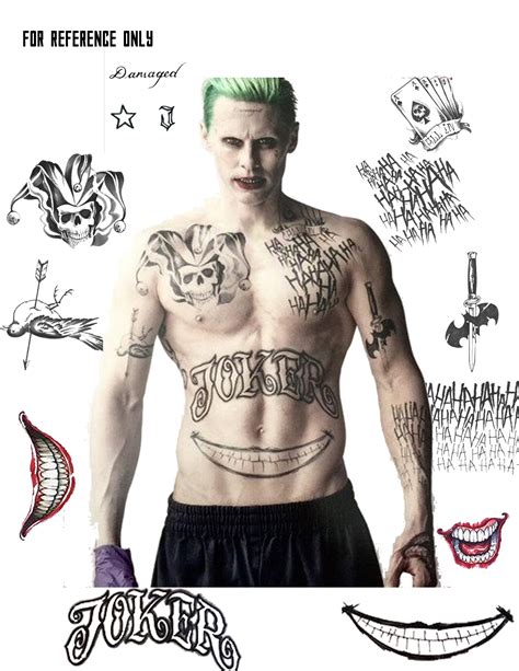 29 Jared Leto Joker Tattoos Hand Passatempo Samorim