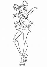 Winx Musa Hada sketch template