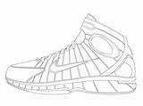 Nike Coloring Shoes Pages Jordan Shoe Air Force Basketball Drawing Sheet Jordans Print Outline Color Printable Sheets Colouring Drawn Trainers sketch template