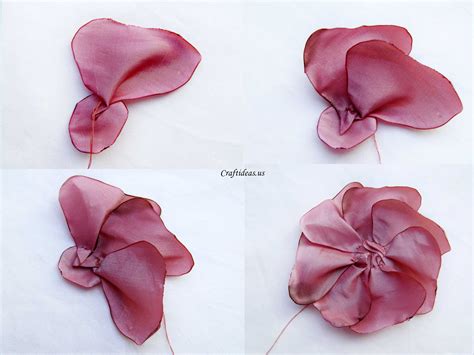 making fabric flower craft ideas