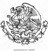 Mexican Flag Eagle Independence Coloring Emblem Clipart Drawing Pages Symbols Symbol Aztec Snake Color Draw Logo Getdrawings Clipground Printable Search sketch template