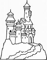 Coloring Castle Pages Printable Choose Board Kids sketch template