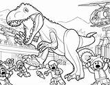 Trex Coloring sketch template