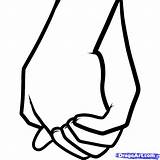 Holding Hands Clipart Draw Drawing People Hand Kids Cartoon Step Couples Drawings Cliparts Coloring Clip Couple Adult Line Pages Children sketch template