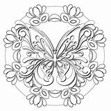 Coloring Pages Mandala Butterfly Adult Mandalas Colorme Decal Butterflies Color Sheets Masquerade Colouring Colorear Printable Flower Et Books Drawing Papillon sketch template