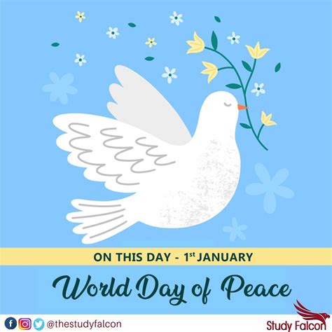 day st january world day  peace  observed study falcon