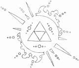 Triforce sketch template