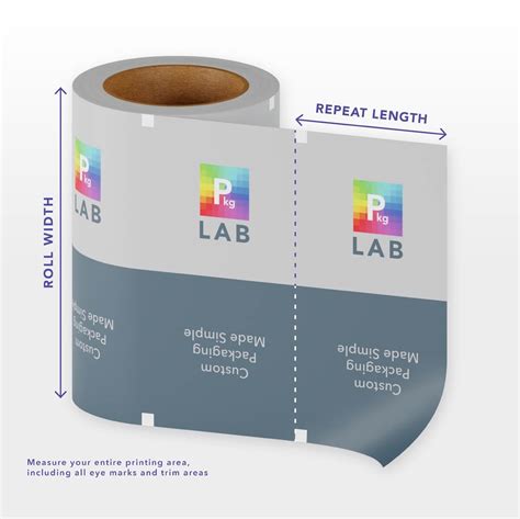 custom printed roll stock film  packaging lab
