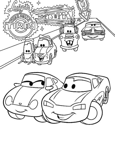 disney cars sally coloring pages   draw sally step  step
