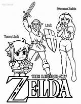 Zelda Coloring Pages Legends Printable Kids sketch template