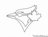 Jays Toronto Blue Logo Stencil Mlb Pumpkin Freestencilgallery Carving sketch template