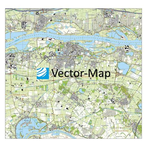 topografische kaart druten vector map de  kaarten shop