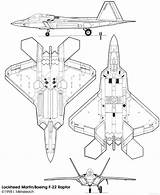 Fighter Raptor Plane Schematics Drawing F22 22 Jet Lockheed Stealth Martin Drawings Aircraft Boeing Blueprints 2c Military 5th Gen Thread sketch template