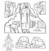 Hirte Psalm Gleichnis Religionsunterricht Basteln Schaf Verlorene Ziege Ausmalen Schafe Sonntagsschule Bibel sketch template