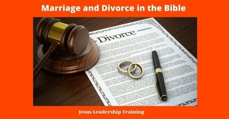 What Does The Bible Say Marriage And Divorce In The Bible