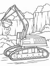 Construction Coloring Pages Vehicles Printable Print sketch template