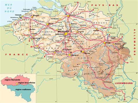 carte belgique voyages cartes