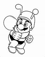 Mario Coloring Pages Super Kids Printable sketch template