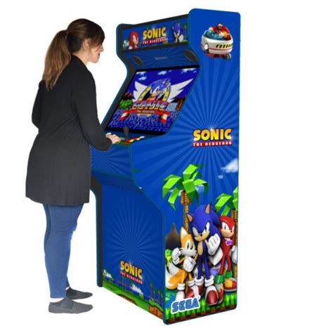 sonic  hedgehog upright arcade cabinet  games  subwoofer