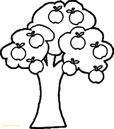 printable apple tree coloring pages printable templates