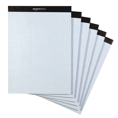 buy amazon basicsquad ruled graph paper pad  count  pack