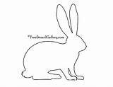 Rabbits Freestencilgallery Applique sketch template